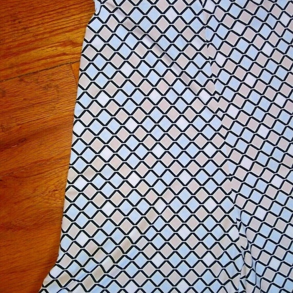 George skirt diamond print trumpet flare stretch - Picture 2 of 4